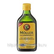Меллер омега-3 с витаминами А ,Д ,Е(Moller omega-3) жидкий рыбий жир, вкус лимона фото