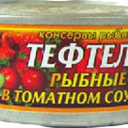 Тефтели рыбные в томатном соусе,