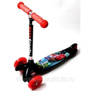 Самокат детский Mini Best 3 колеса с подсветкой Красный с Черным (hub_MXFg15644) фотография