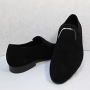 Туфли 2146 Элегантные туфли из натуральной замши черного цвета.