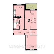 Продажа квартиры в Приморском районе СПб. 2 комнаты, новый дом, ключи 4 квартал 2013 года.