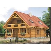 Деревянный дом из оцилиндрованного бревна ХСМ-2
