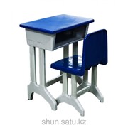 Парта и стул (синие) фото