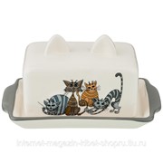 Масленка озорные коты 18*11*9 см. фото