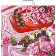 Пакет “Шоколадное сердце“ с петлевой ручкой фото