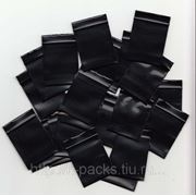 Зип-лок пакетики чёрные 35х50мм фото
