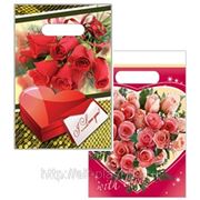Пакет ПВД 20х30 «Роза, Сердце из роз» фото