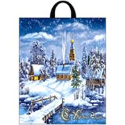Пакет “Снежное царство“ с петлевой ручкой фото