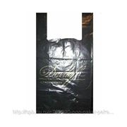 Пакет майка 28х55 см ПВД черный “Davidoff“ фото