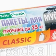 Пакеты для мусора рулон ПНД 30л, MIRPACK - Classic, 20шт,7 мкм белый фотография