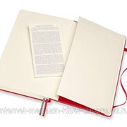 Блокнот Moleskine Classic Large, 400 стр., красный, в линейку фото