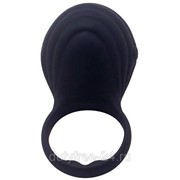 Черное виброкольцо на пенис Ripple фотография