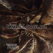 Ткань Флок змеиная кожа ( бронза ) 1013 фото
