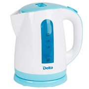Чайник электрический Delta DL-1326 Белый Голубой 1.8л фото