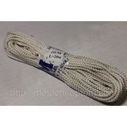 Веревка бельевая 5мм, белая, плетеная с наполнителем, потолочные бельевые веревки фотография
