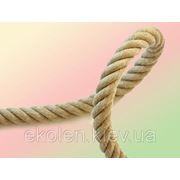 Веревка джутовая для декора деревянного дома диам. 16 мм
