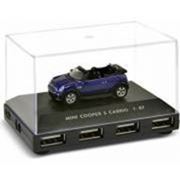 USB-концентратор Autodrive Mini Cooper S Caribio Blue, синий