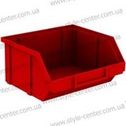 Ящик пластиковый, красный, 90х100х50мм