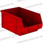 Ящик пластиковый, красный, 155х100х75мм