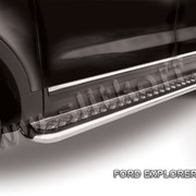 Пороги d57 с листом из нержавеющей стали Ford Explorer (2012) FEX007 фото