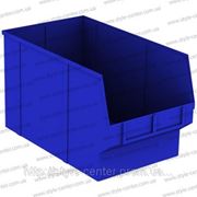 Ящик пластиковый, синий, 350х210х200мм фотография