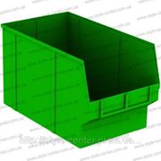 Ящик пластиковый, зеленый, 350х210х200мм фотография