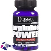 Аминокислота L-Arginine Power 800 мг 100 кап. Ultimate Nutrition фото