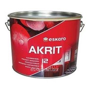 Износостойкая моющаяся полуматовая краска для стен Eskaro Akrit 12