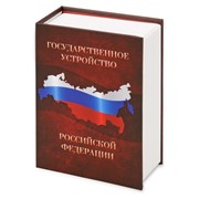 Часы Государственное устройство Российской Федерации, коричневый/бордовый фото