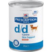 Лечебные консервы для собак Hills Prescription Diet Canine D/D Skin Support Salmon (лосось)