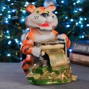 Копилка “Тигр с деньгами“ 25х15х16см фото