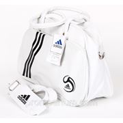 Сумка спортивная Adidas белая (кожзам) 15х28х35х22 BK702-703-801 /0-031 фото