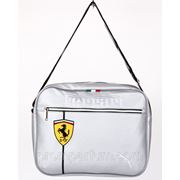 Сумка спортивная Puma Ferrari серебряный с желтым (кожзам) 6х26х32 BK702-703silver-yellow /0-521 фото