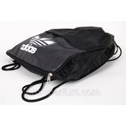 Рюкзак-мешок спортивный Adidas черный 42х34 BK702-703black /0-53 фото