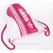 Рюкзак-мешок спортивный Adidas белый с розовым 47х44 BK702-703whitepink /0-33 фото