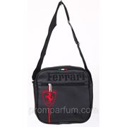 Сумка спортивная Puma Ferrari черная c красным (кожзам) 6х25х24 BK702-703rad /0-511 фотография