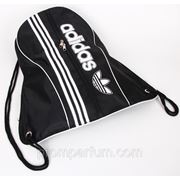 Рюкзак-мешок спортивный Adidas черный 47х44 BK702-703black /0-33 фото