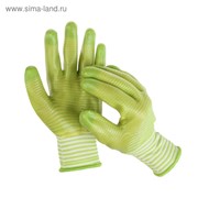 Перчатки текстильные, с PVC пропиткой, зелёные, Greengo фото