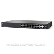 Cisco SB SRW2024P-K9-EU Коммутатор PoE SG 300-28P, 24x10/100/1000 PoE (180 Вт), 2xCombo SFP фото