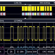 Опция для синхронизации и декодирования с аппаратным ускорением последовательных шин данных CAN, LIN (HOO12)