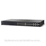 Cisco SB SRW224G4P-K9-EU Коммутатор PoE SF300-24P, 24x10/100 PoE, 2x10/100/1000, 2xCombo 10/100/1000/SFP фото