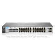 HP J9801A Коммутатор 1810-24 Switch (22 ports 10/100 + 2 ports 10/100/1000 + 2 SFP, WEB-managed, fanless, 19') фото