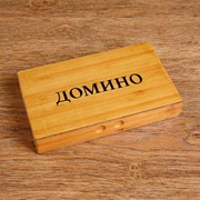 Домино “Обыкновенное“, в деревянной коробке фото