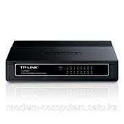 Коммутатор, TP-Link, TL-SF1016D, Настольный, 16 портов 10/100M RJ45, Корпус пластик фотография