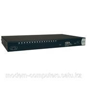 KVM свитч (матричный) Tripp Lite B060-016-2, 16 портов (2 пользователя), высота 1U, подключение удаленного доступа по кабелю NetDirector Cat5