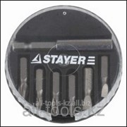Набор Stayer Бита Master с магнитным адаптером в круглом мини-боксе, PH1, PH2, PH3, PZ1, PZ2, PZ3 Код: 26075-H7 фотография