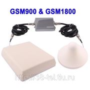 Двухдиапозонный усилитель сигналов GSM900 & GSM1800 + антенны(внутренняя и внешняя) 200 кв.м фотография
