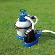 Песочный фильтрующий насос с хлоргенератором Intex Krystal Clear Sand Filter Pump 10000 л/ч фото
