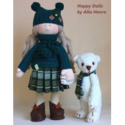 Текстильная кукла ручной работы Алисия фото