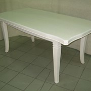 Стол ДОБРОДАР 3 слоновая кость,стол деревянный,фото белого стола,белый раскладной стол,стол раскладной из массива,куплю деревянный белый стол,фото белого раскладного стола,кухонный стол,стол в гостиную